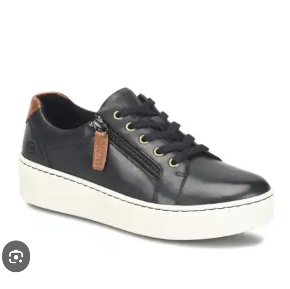 Born Black and Tan Sneakers with Zipper